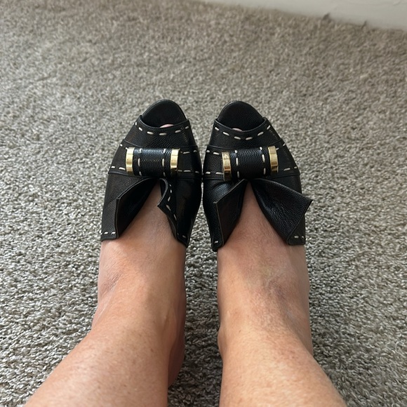 Jour black and gold low heel - Picture 5 of 6
